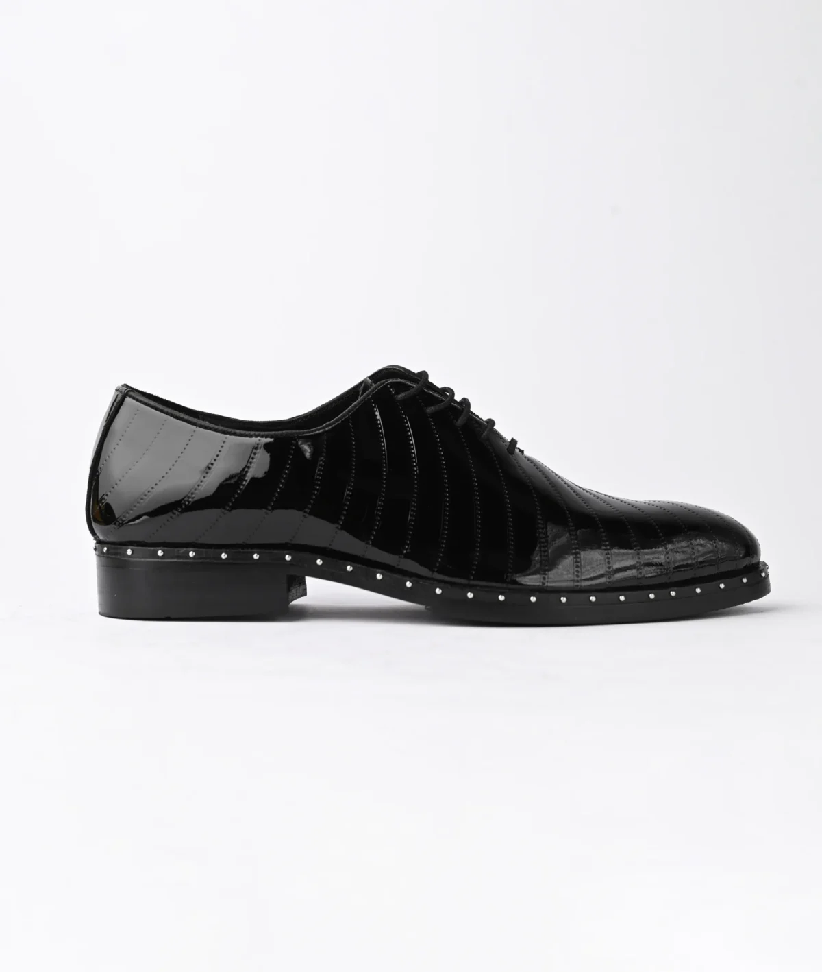 Premium Black Patent Leather Shoes - Image 3