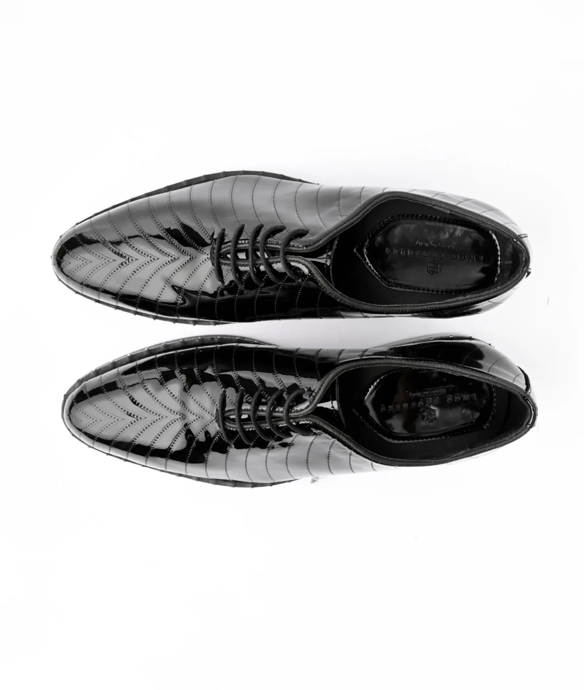 Premium Black Patent Leather Shoes - Image 2
