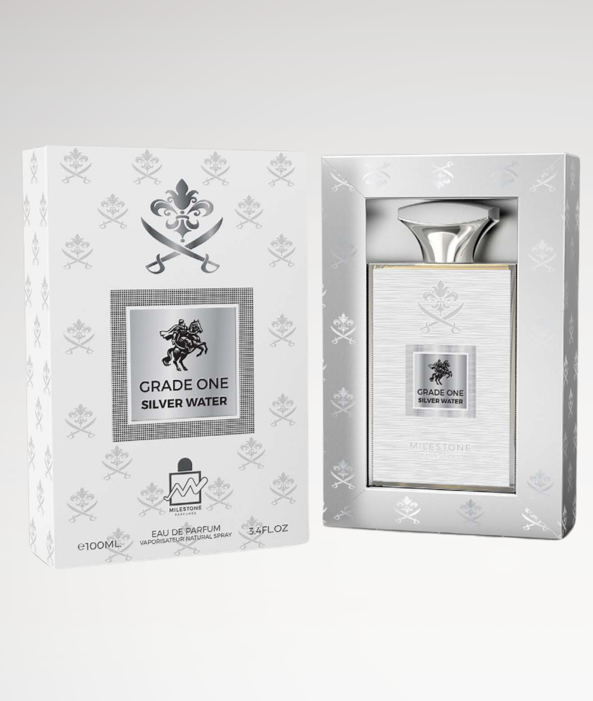 Grade One Silver Water Luxury Natural Perfume Spray | Eau De Parfum 100ml for Men - Image 2