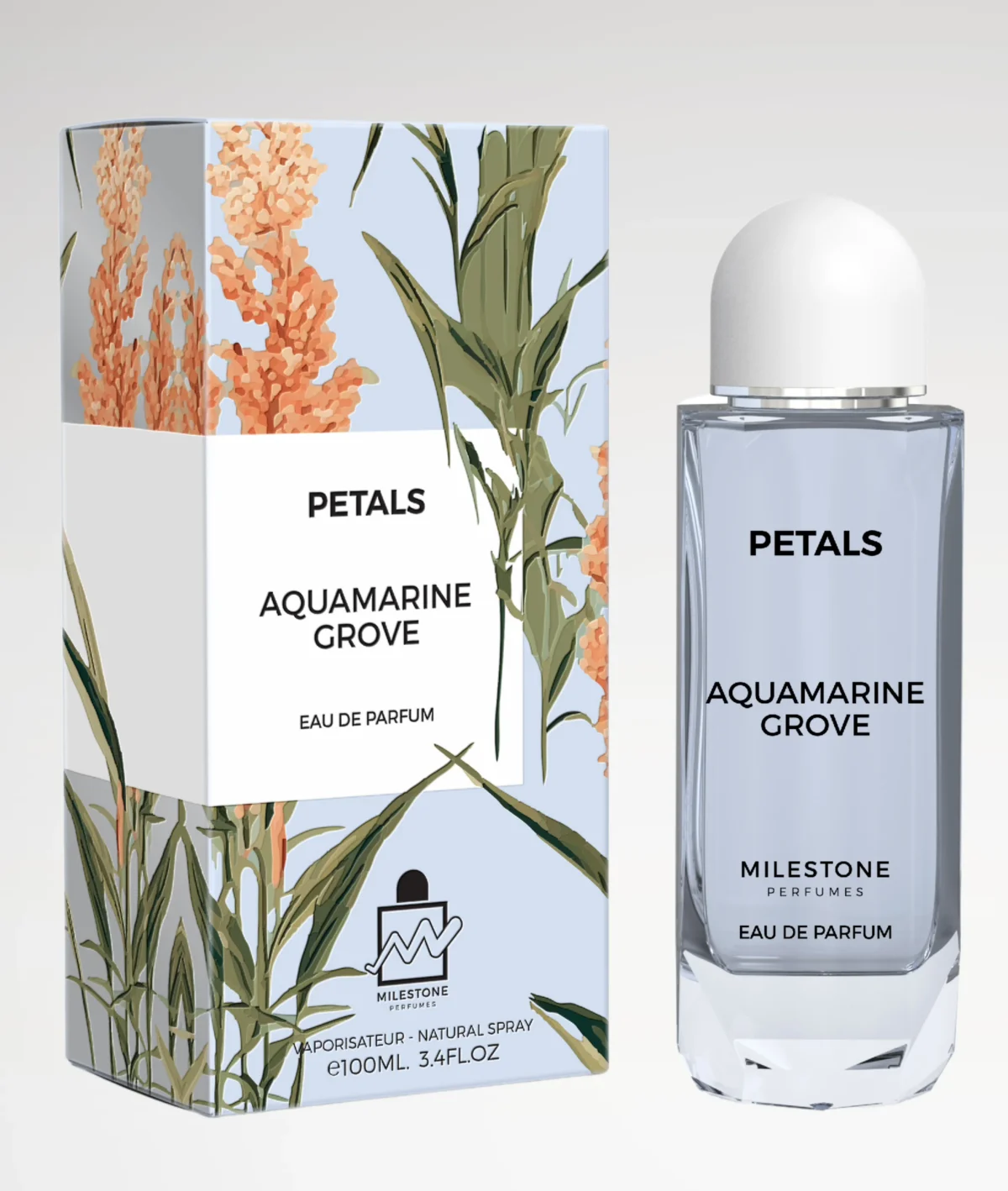 Petals Aquanarine Grove Perfume EDP Spray for Men - 100ml By Milestone - Image 2