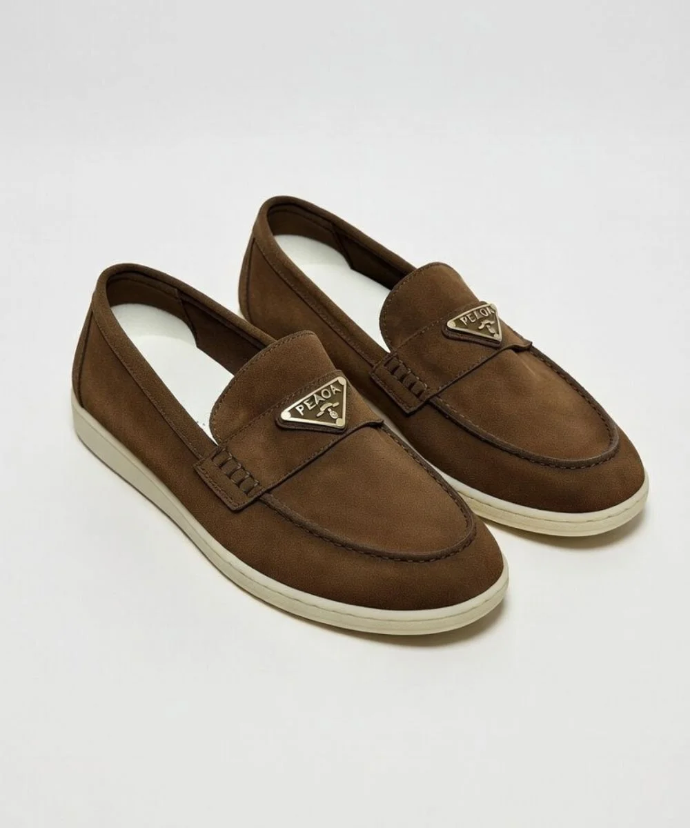1 Premium Suede Leather Casual Loafers - Image 1