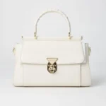 Structured Leather Carry Bag for Ladies