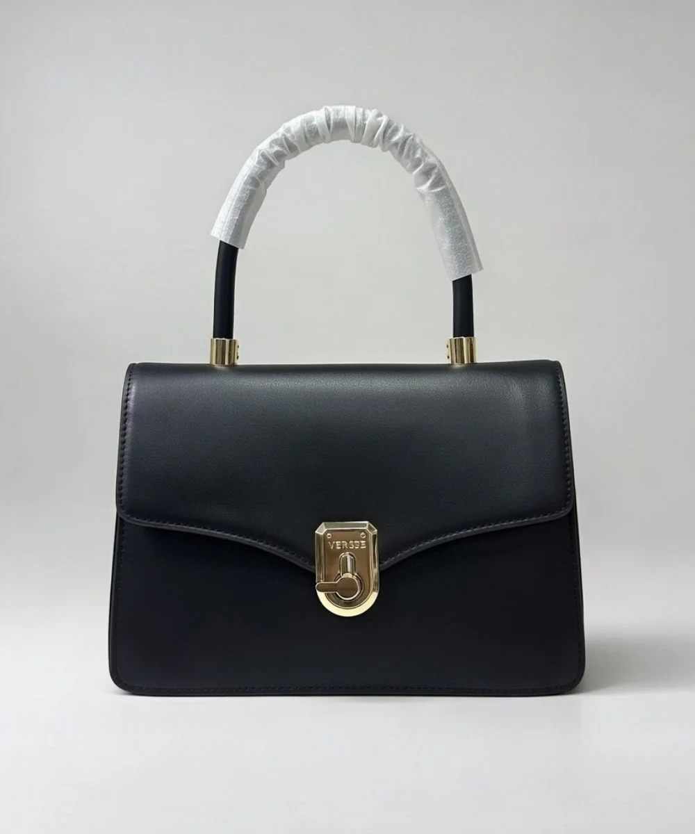 3 Genuine Leather Structured Handbag for Women - Image 1