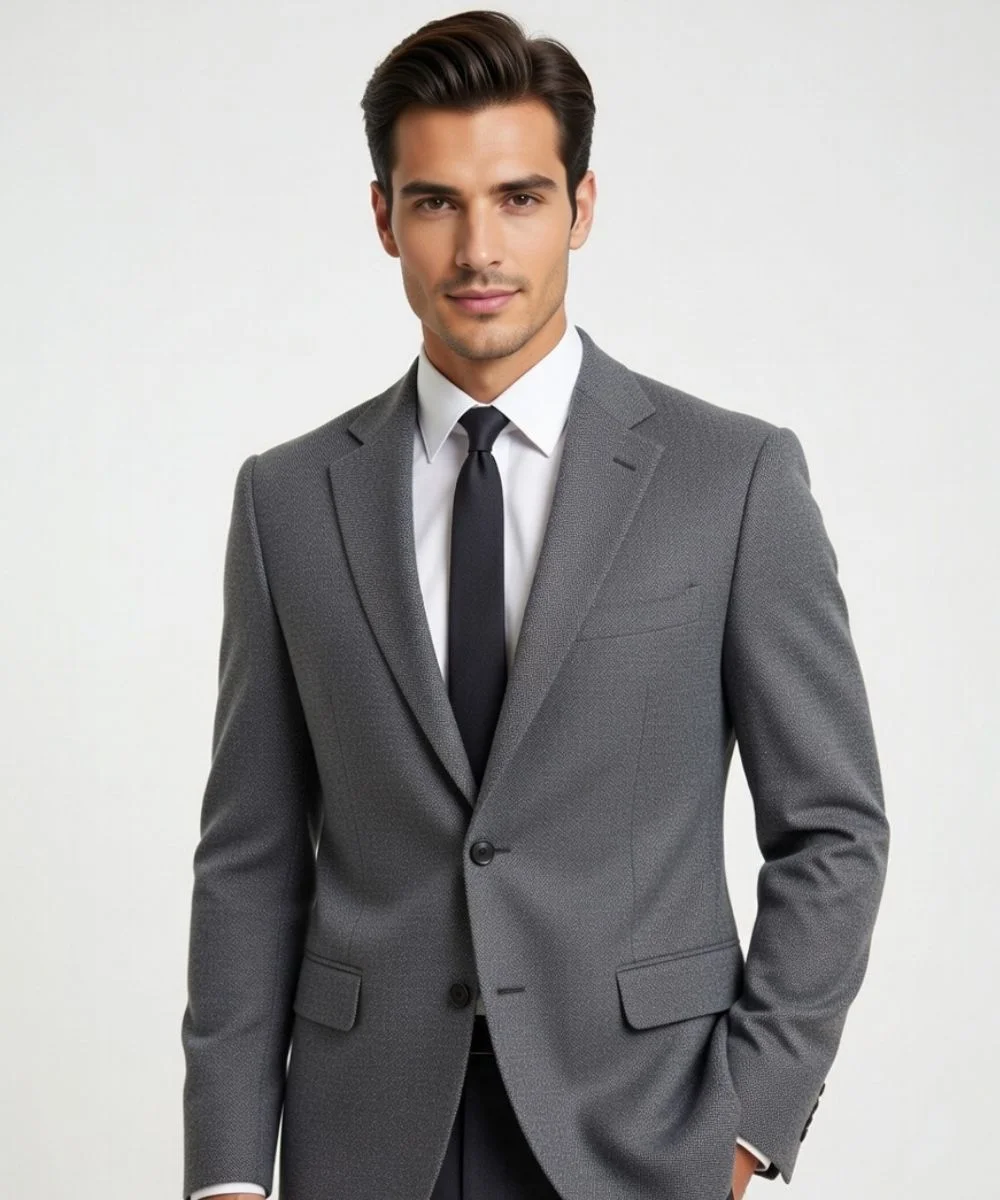 Untitled design Mens Blazers Slim Fit Gray - Image 1