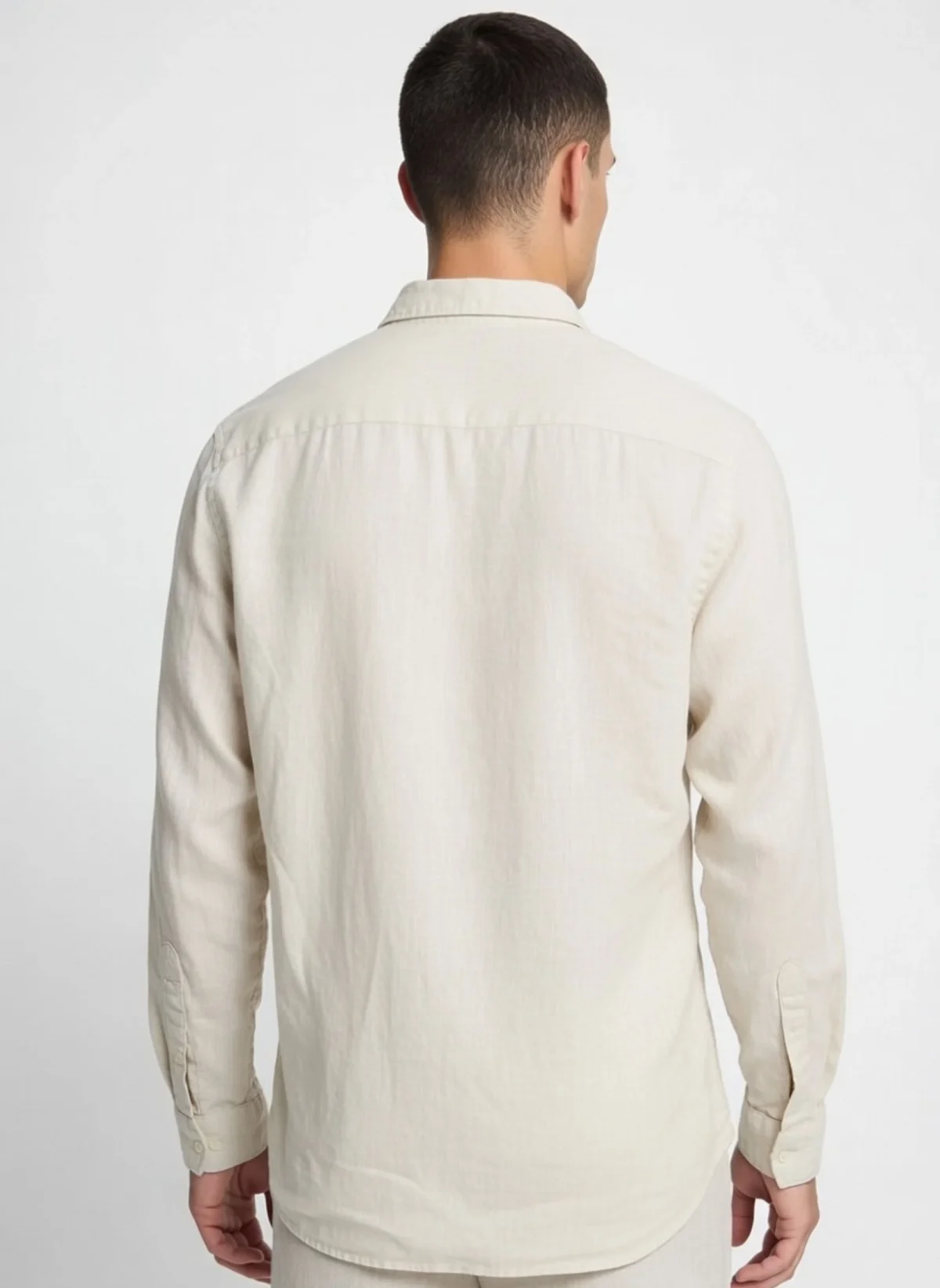 Modern Slim Fit Casual Linen Blend Shirt - Image 2