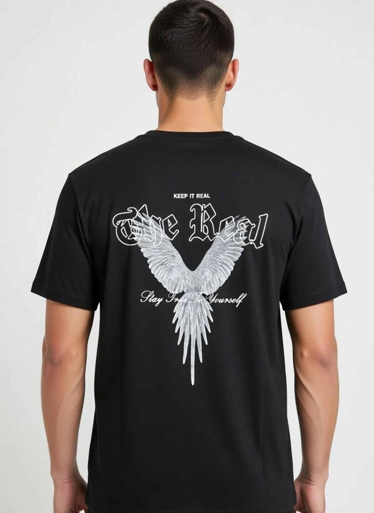 Basic Solid Cotton T-Shirt for Men - Image 2