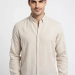 Modern Slim Fit Casual Linen Blend Shirt