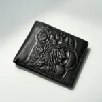Men Black Genuine Leather Wallet