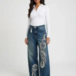 Ladies Stylish Straight Denim Jeans
