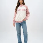 Women Casual Drop Shoulder Fleece Jacket