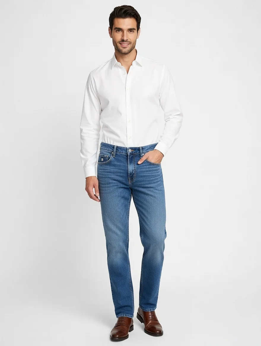 image Premium Slim Fit Stretch Denim Jeans for Men - Image 1