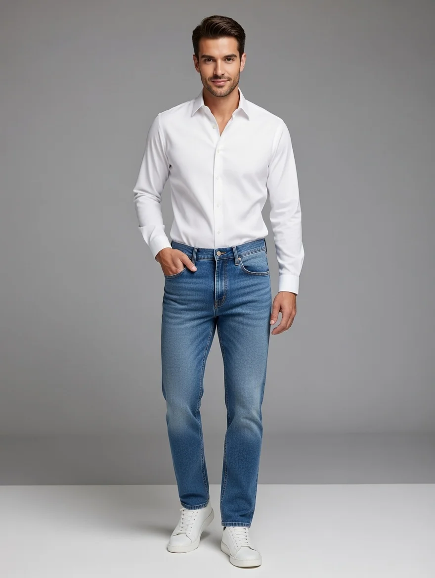 image Modern Slim Fit Mens Jeans - Image 1
