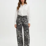 Ladies Jeans Wide Leg Soft Stretch