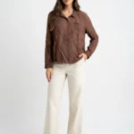 Modern Ladies Casual Shirt Button Up