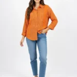 Ladies Casual Shirt Light Fabric Touch